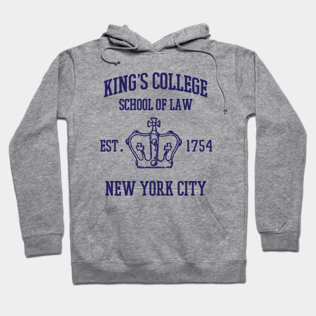 HAMILTON BROADWAY MUSICAL King's College School of Law Est. 1754 Greatest City in the World Hoodie by YellowDogTees